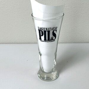 Lagunitas Pils Beer Glass Czech Style Pilsener Tall Brewery Barware